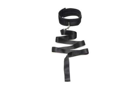 Frisky Neoprene Collar And Leash Set Black - Collars and Leads