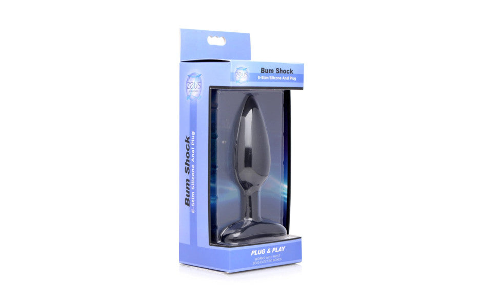 Zeus Bum Shock Electro Stimulation Silicone Anal Plug Butt Plugs