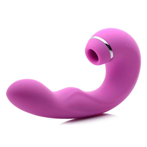 Shegasm 5 Star 10X Tapping G-Spot Vibe With Suction Pink - G-Spot Vibrators