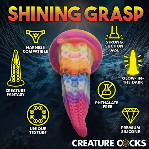 Creature Cocks Luminoctopus GITD Tentacle Fantasy Dildo - Realistic Dildos
