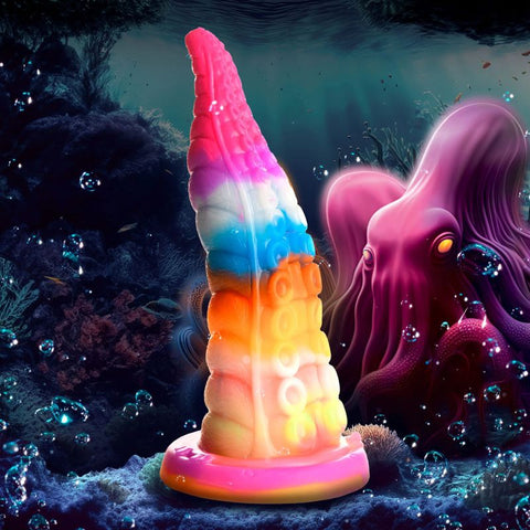 Creature Cocks Luminoctopus GITD Tentacle Fantasy Dildo - Realistic Dildos