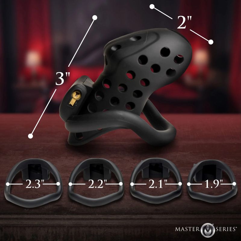 Master Series Lock Down Male Chastity Cage Male Chastity