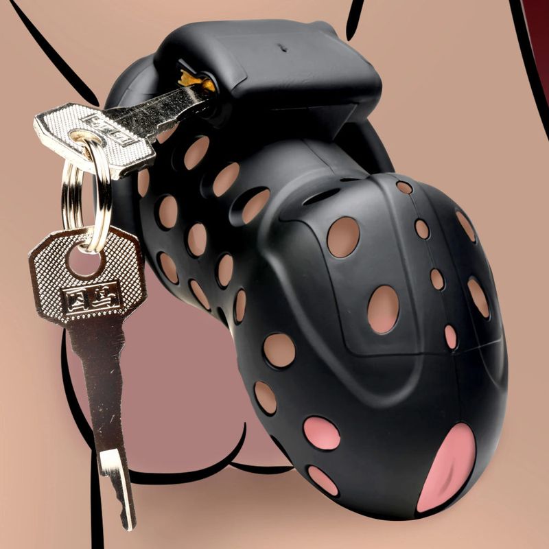 Master Series Lock Down Male Chastity Cage Male Chastity