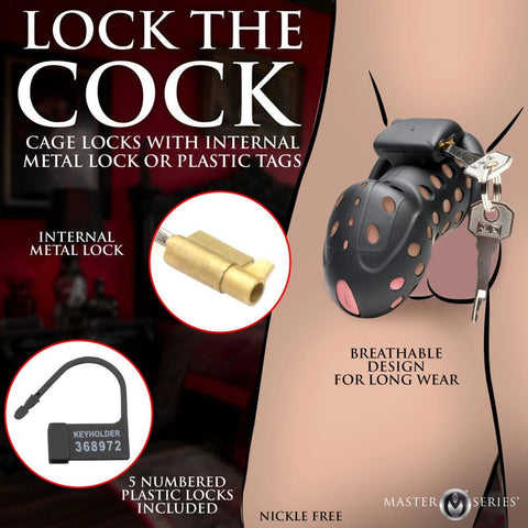 Master Series Lock Down Male Chastity Cage - Male Chastity
