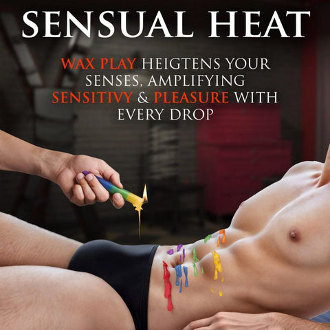 Master Series Pride Candles 3 Piece Rainbow Drip Candle - Sex Pheromones and Perfumes