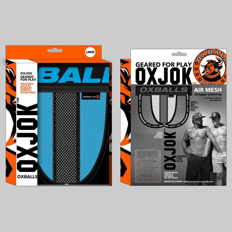 Oxballs Airmesh Swagger Male Jockstrap Sky Blue Jocks and G-Strings