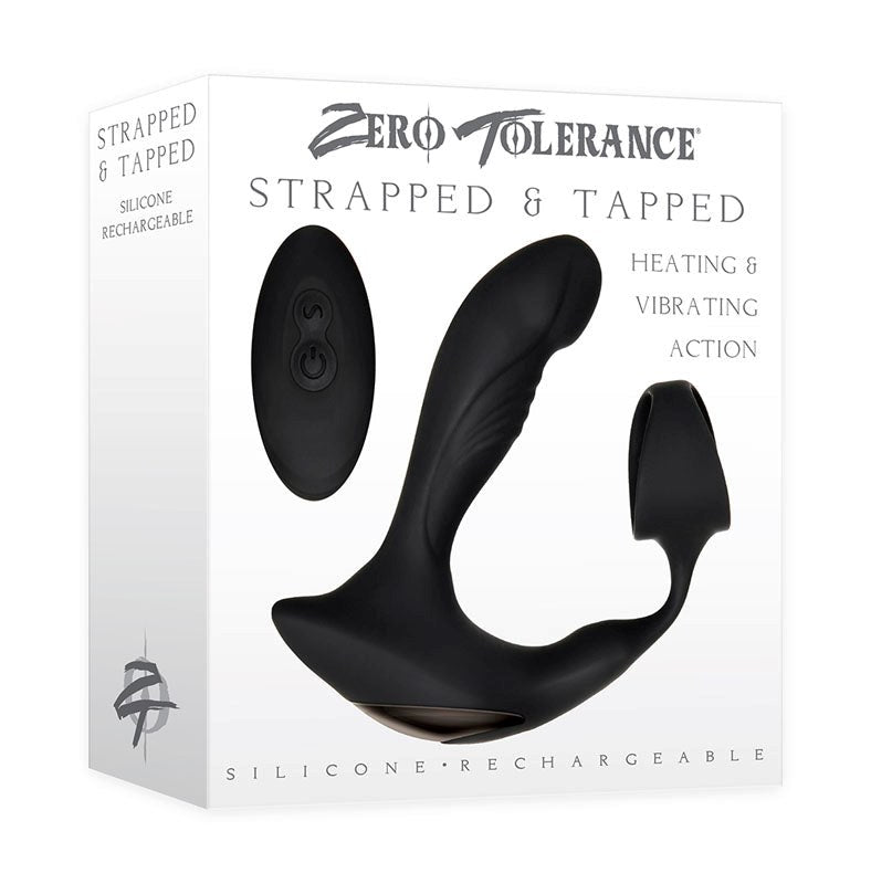 Zero Tolerance Strapped & Tapped - Black Butt Plugs