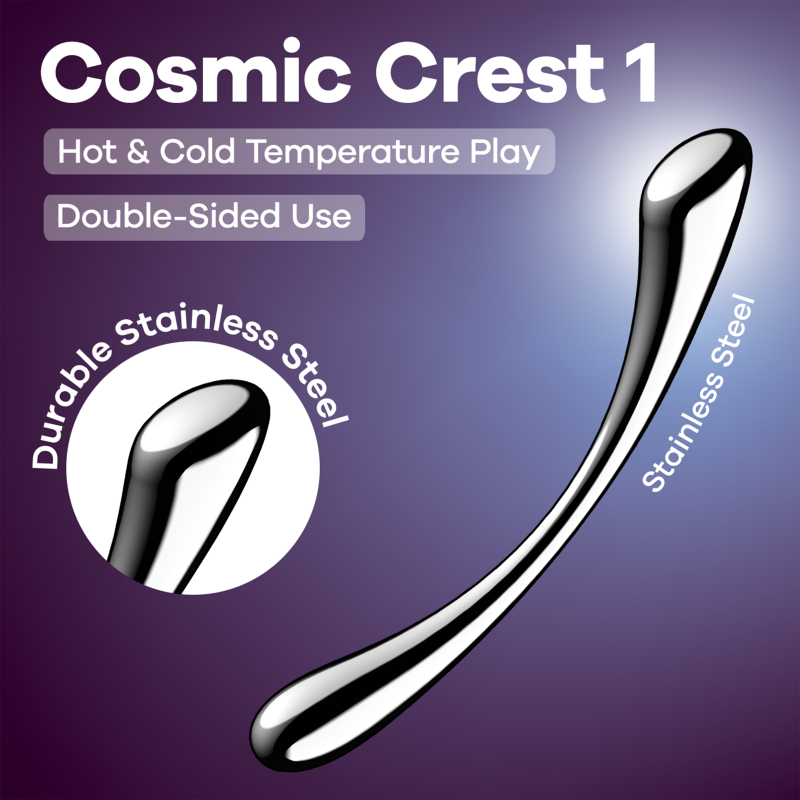 Satisfyer Cosmic Crest 1 High Quality Metal Dildo Steel Sex Toys