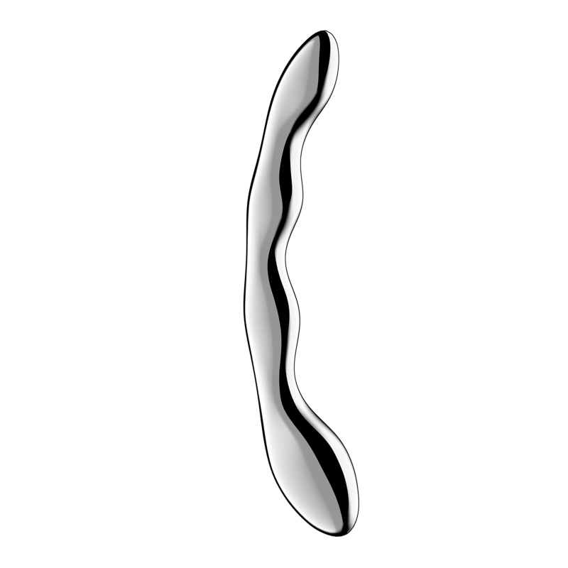 Satisfyer Cosmic Crest 2 Solid Metal Dildo Silver Steel Sex Toys