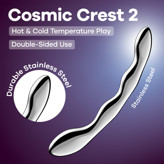 Satisfyer Cosmic Crest 2 Solid Metal Dildo Steel Sex Toys