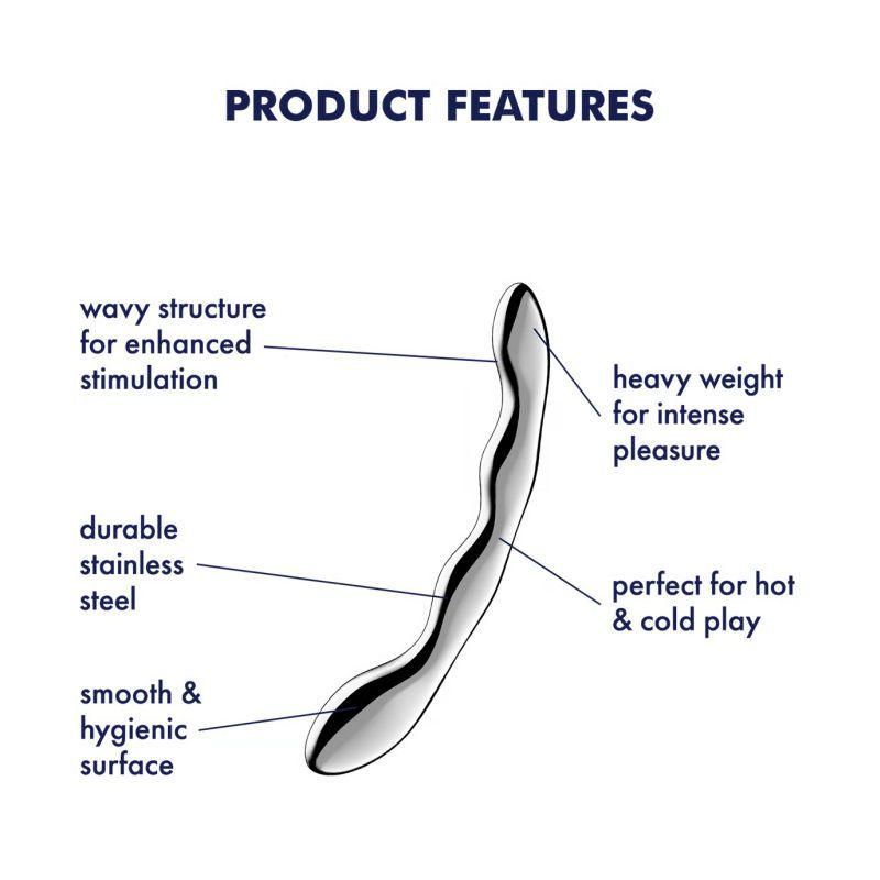 Satisfyer Cosmic Crest 2 Solid Metal Dildo Steel Sex Toys