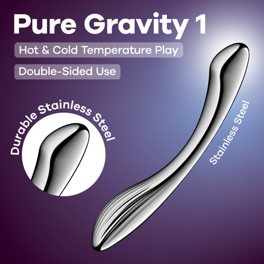Satisfyer Pure Gravity 1 High Grade Metal Dildo Steel Sex Toys