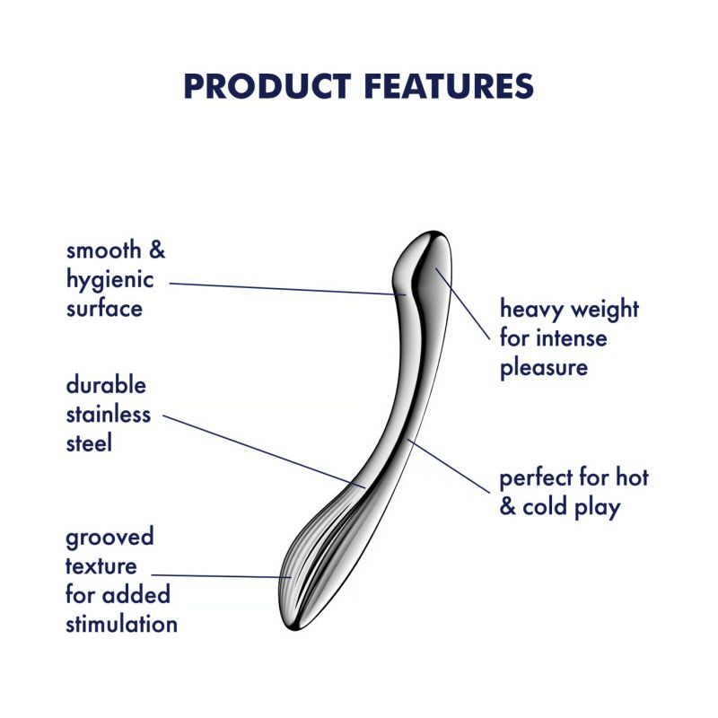 Satisfyer Pure Gravity 1 High Grade Metal Dildo Steel Sex Toys