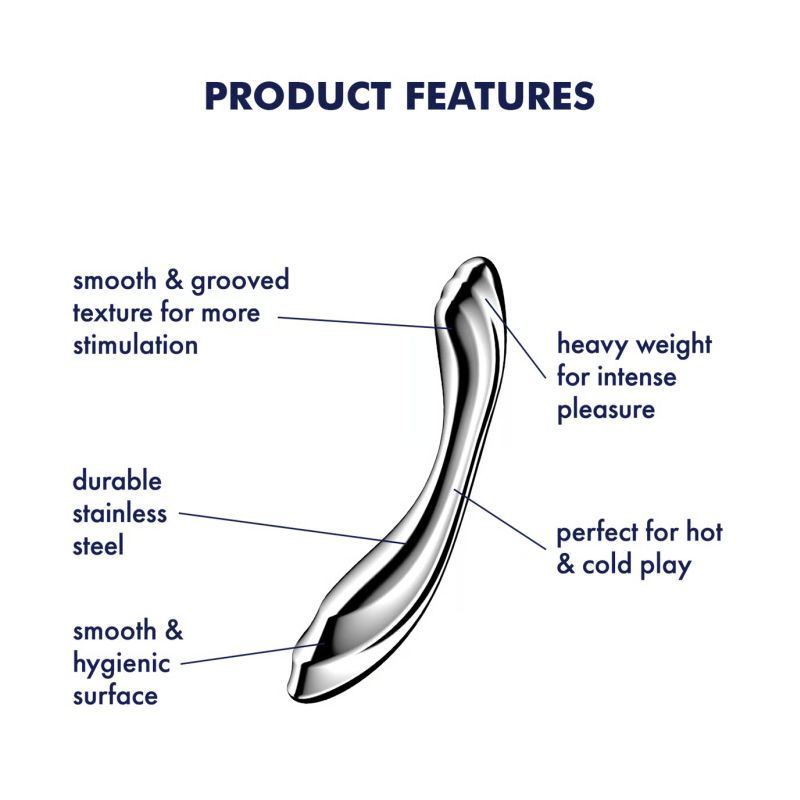 Satisfyer Pure Gravity 2 High Quality Metal Dildo Steel Sex Toys