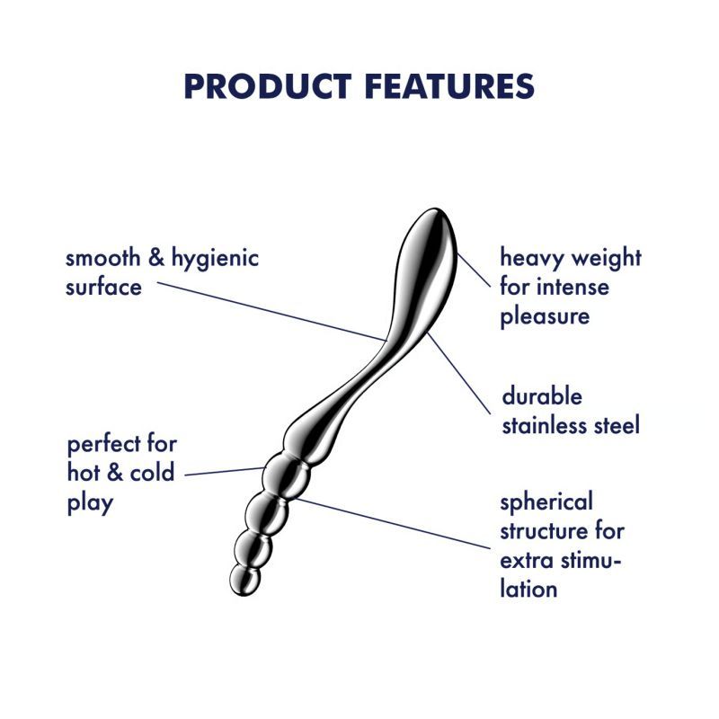 Satisfyer Star Force 1 Curved Metal Dildo Steel Sex Toys