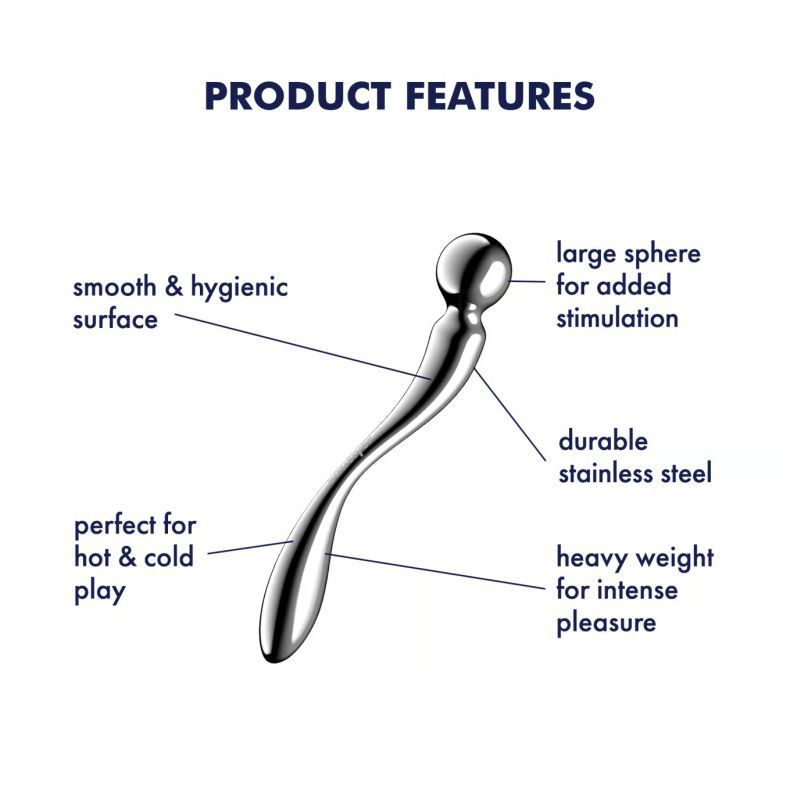 Satisfyer Star Force 2 Body Safe Metal Dildo Steel Sex Toys