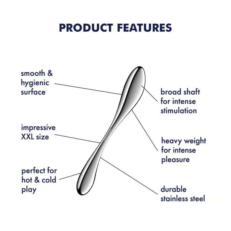 Satisfyer Star Force 3 Heavy Weighted Metal Dildo Steel Sex Toys