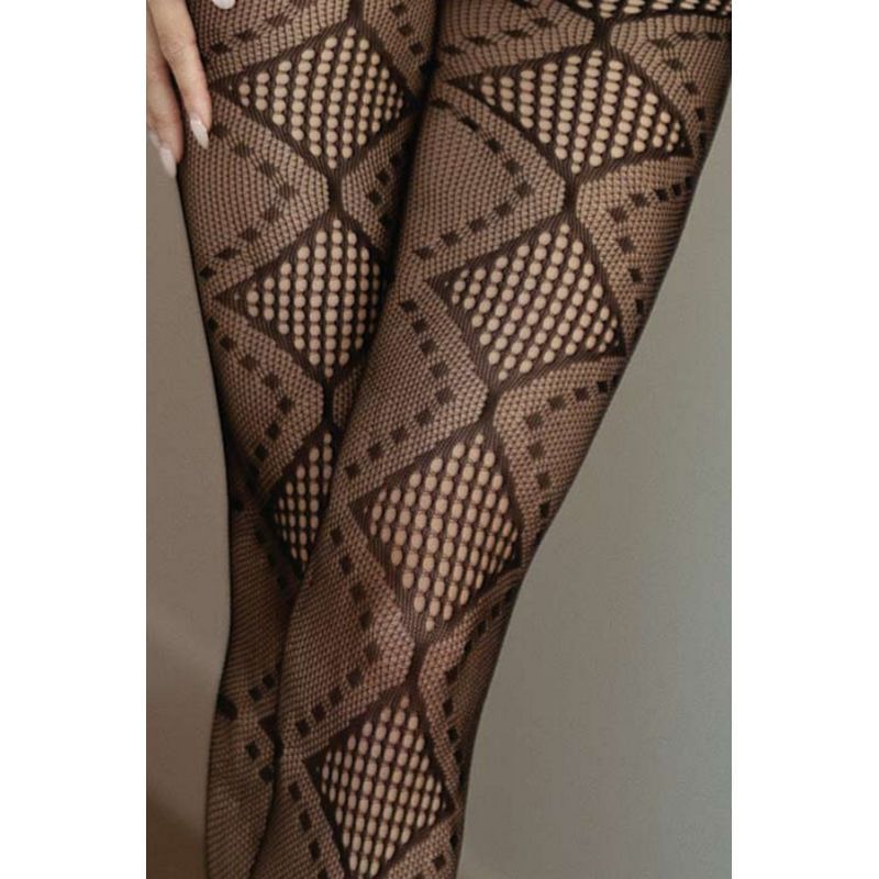 Killer Legs Midnight Allure Womens Fishnet Tights OS Fishnet and Thigh Highs