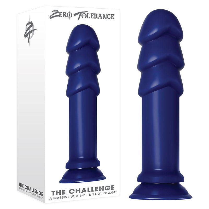 Zero Tolerance The Challenge Giant Butt Plug - Blue Butt Plugs