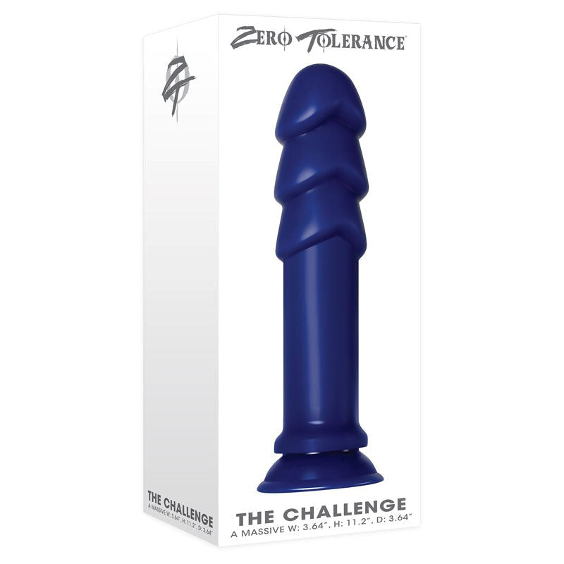 Zero Tolerance The Challenge Giant Butt Plug - Blue Butt Plugs