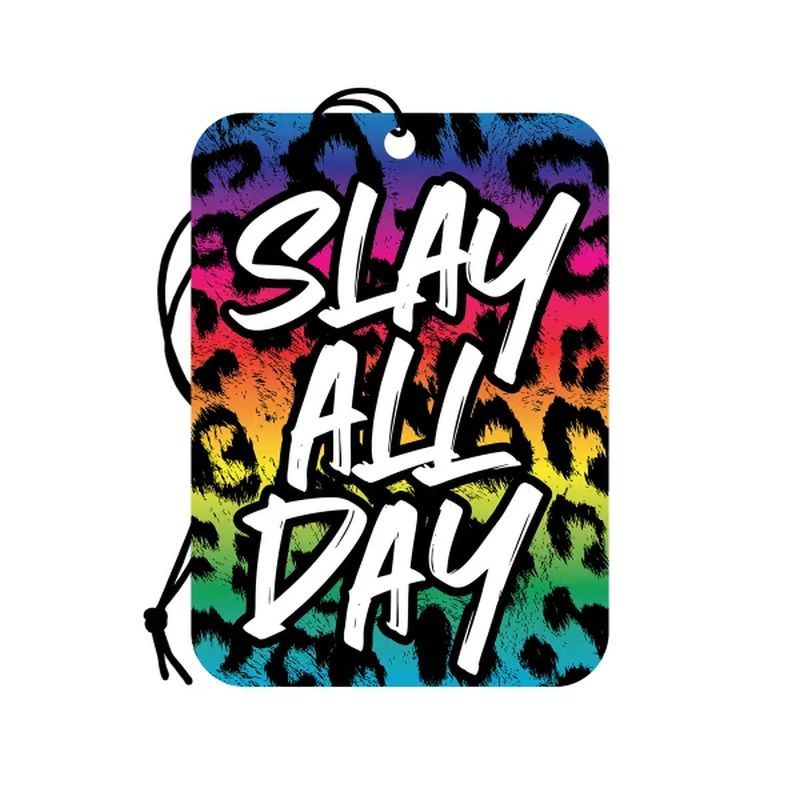 Wood Rocket Slay All Day Air Freshener Rainbow Party Gifts and Novelties