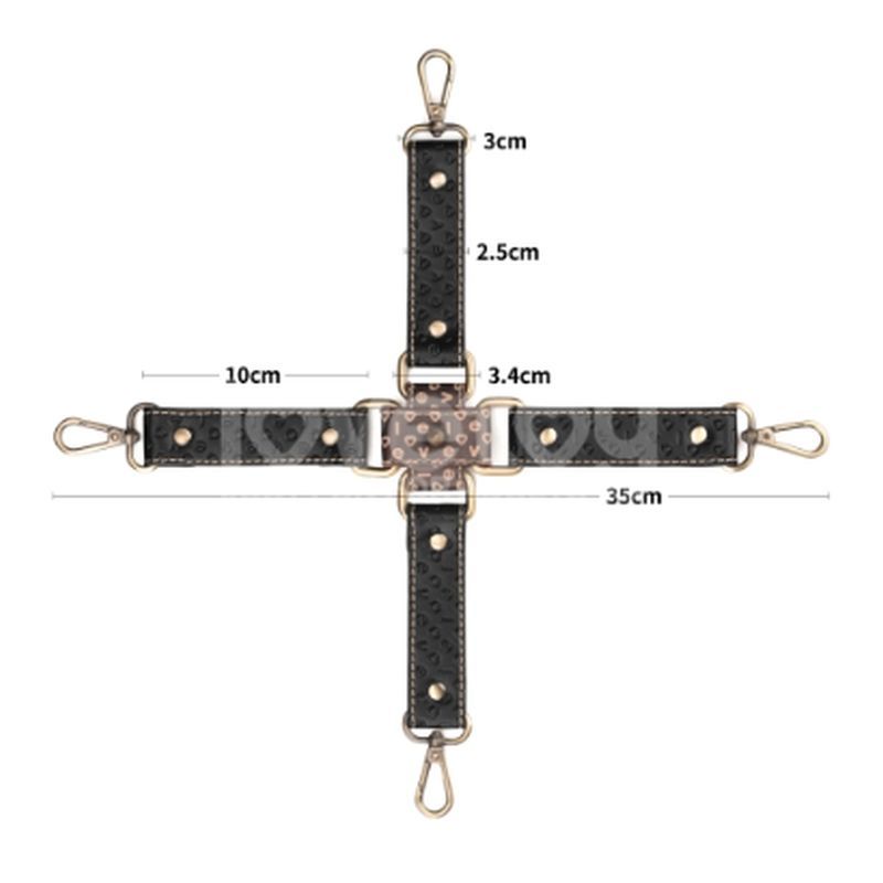 Lovetoy Rebellion Reign Fetish Play Hogtie Set Cuffs And Restraints