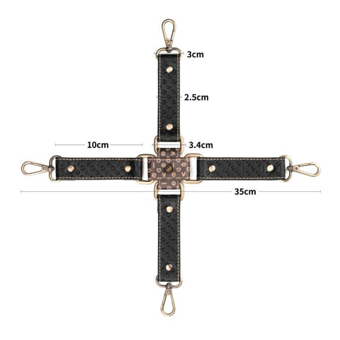 Lovetoy Rebellion Reign Fetish Play Hogtie Set - Cuffs And Restraints