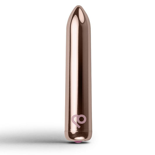 Rocks Off Golden Rose Rechargeable Bullet Vibrator Gold Bullet Vibrators