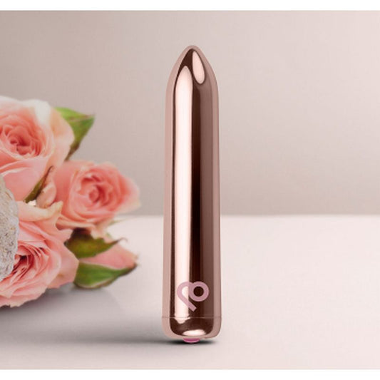 Rocks Off Golden Rose Rechargeable Bullet Vibrator - Adultsmart Rocks Off Golden Rose Rechargeable Bullet Vibrator - Adultsmart