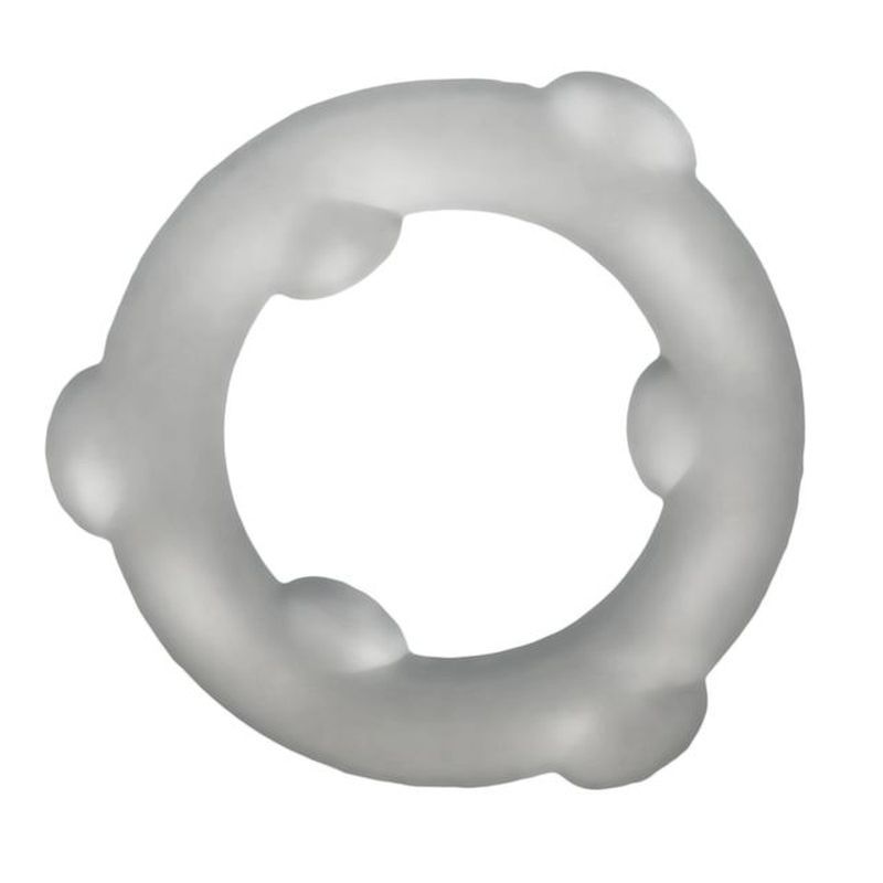 OxBalls Spinner Stretchy Silicone Cock Ring Clear Stretchy Cock Rings