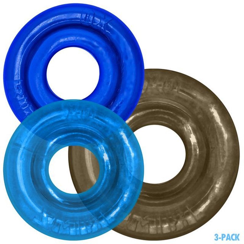 OxBalls RimRingz 3 Piece Multi Size Stretchy Cock Ring Cock Ring Sets