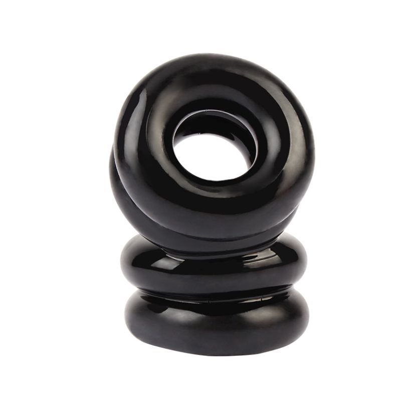 Chisa Double Stacked Dual Pleasure Mens Cock Ring Stretchy Cock Rings