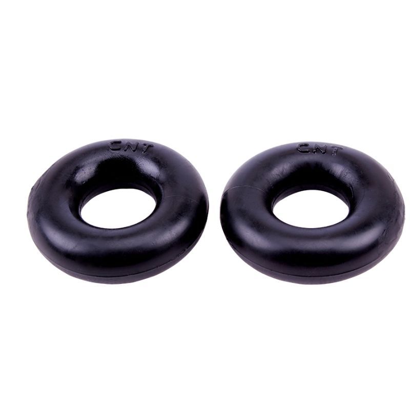 Chisa Mega Donut Shaped Cock Rings Twin Pack Black Cock Ring Sets