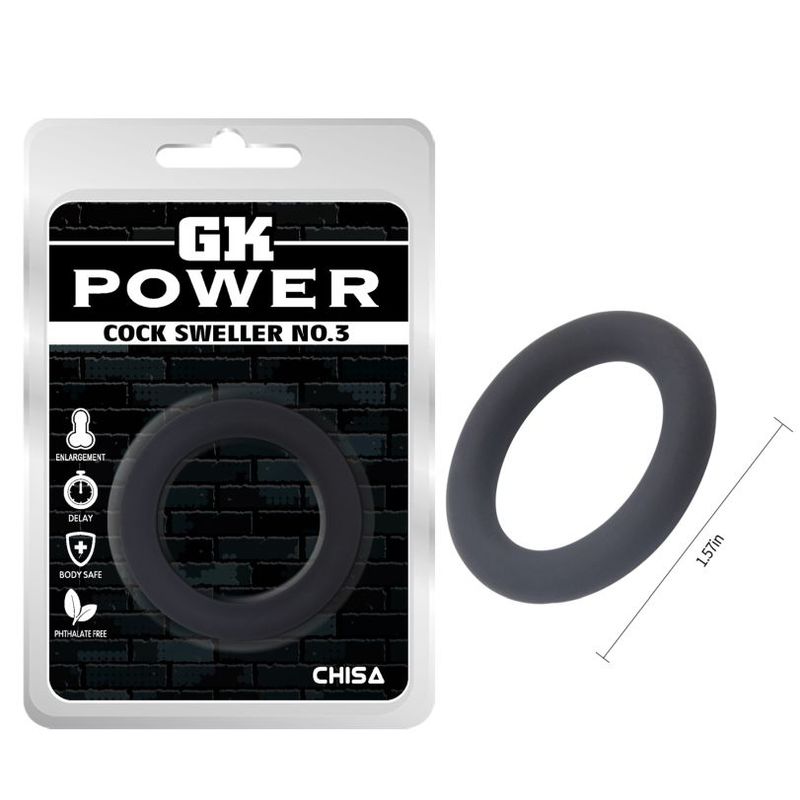 Chisa Cock Sweller Silicone Ball And Cock Ring Ring 3 Stretchy Cock Rings