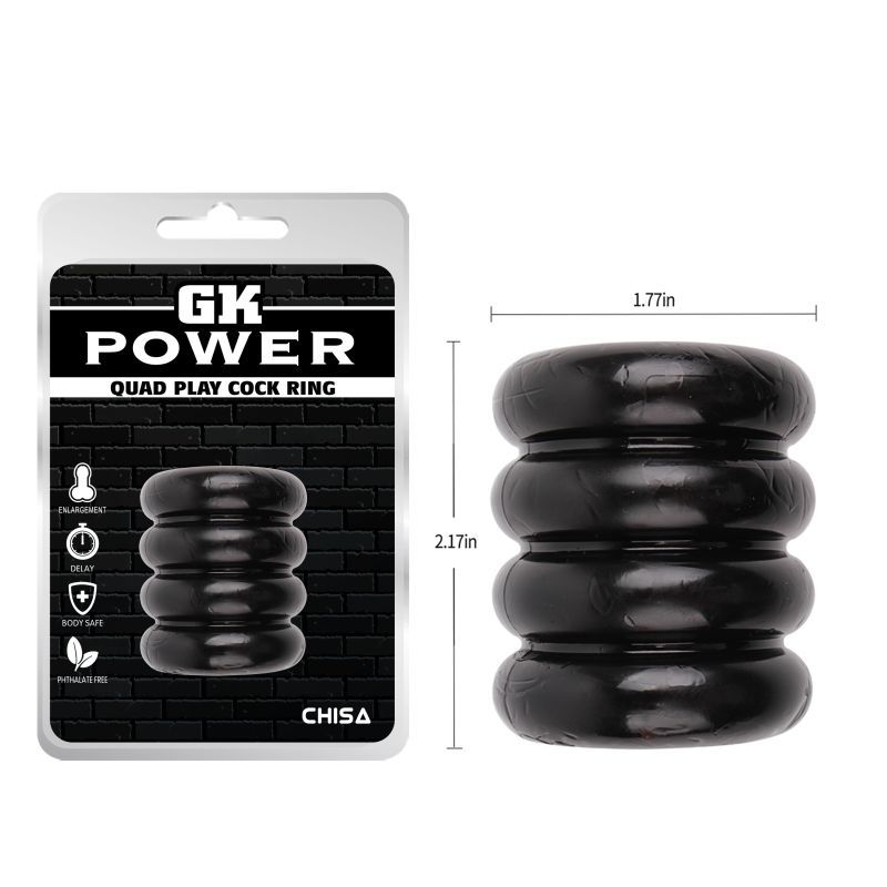 Chisa Quadplay Male Pleasure Ball and Cock Ring Stretchy Cock Rings