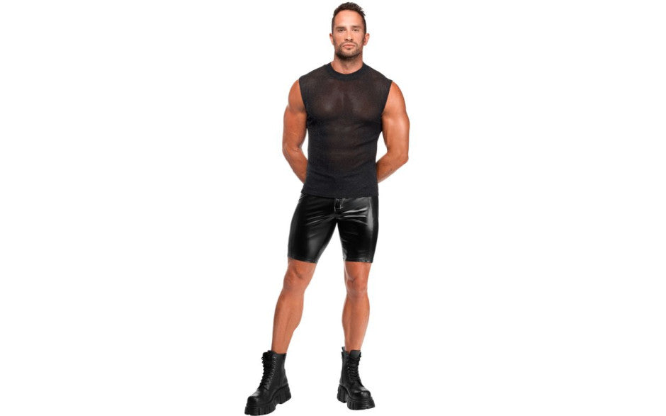 Noir Handmade Onyx Skin Sleeveless Cut Tank Black - Mens Briefs And Boxers