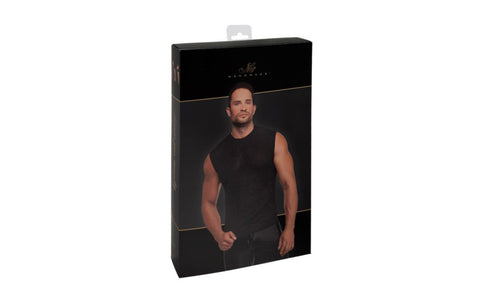 Noir Handmade Onyx Skin Sleeveless Cut Tank Black - Mens Briefs And Boxers
