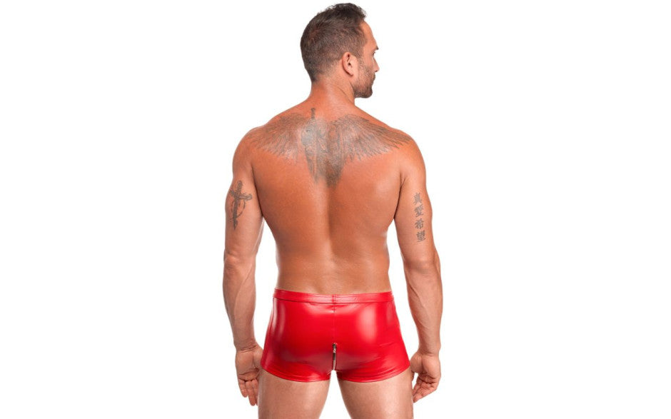 Noir Handmade Sexy Mens Red Ignite Shorts Mens Briefs And Boxers
