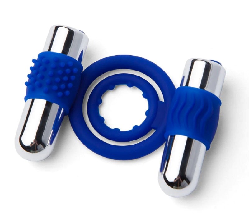 Zolo Duo Vibrating C-Ring Stretchy Cock Rings