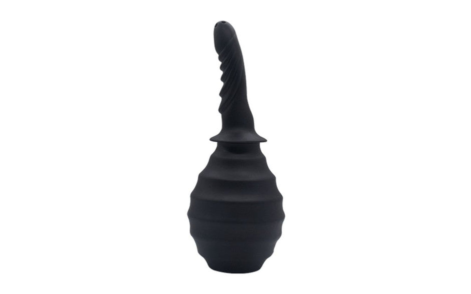 SXE Silicone Ribbed Anti-Backflow Anal Douche 310ml - Enemas and Douches