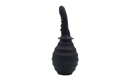 SXE Silicone Ribbed Anti-Backflow Anal Douche 310ml - Enemas and Douches