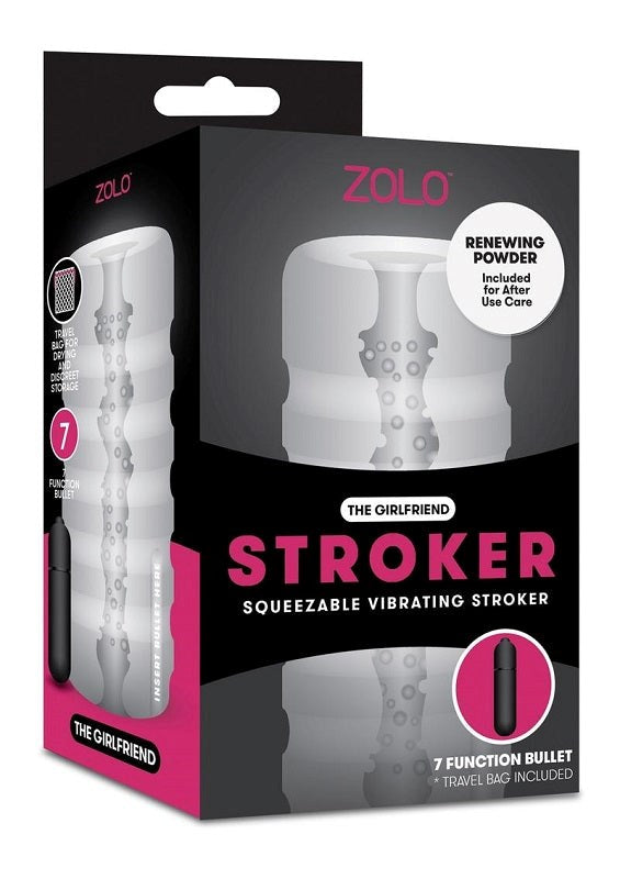 ZOLO The Girlfriend Squeezable Vibrating Stroker Masturbators and Strokers