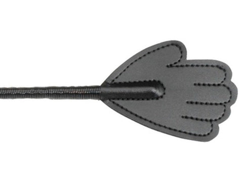 26 Inch Black Hand Tip Bondage Crop - Whips And Crops