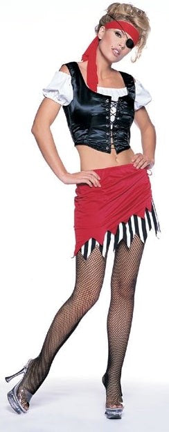 5 Piece Pirate Set Costume Fancy Dress Ups