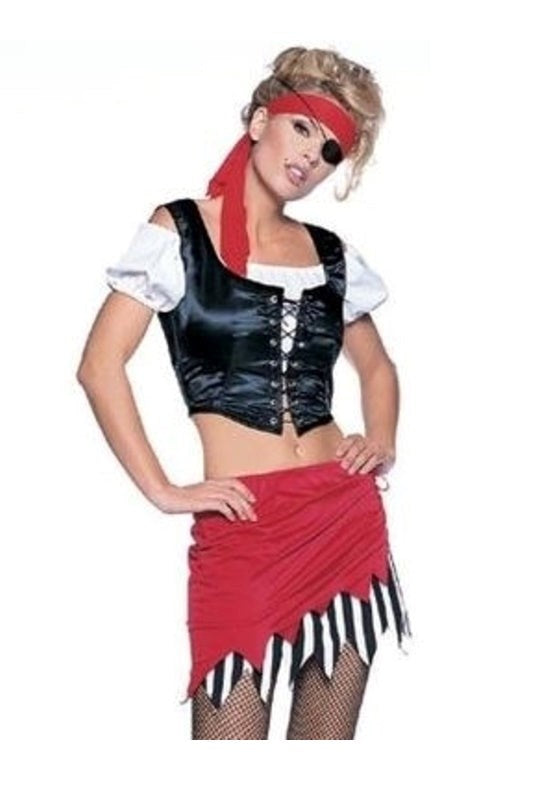 5 Piece Pirate Set Costume Fancy Dress Ups