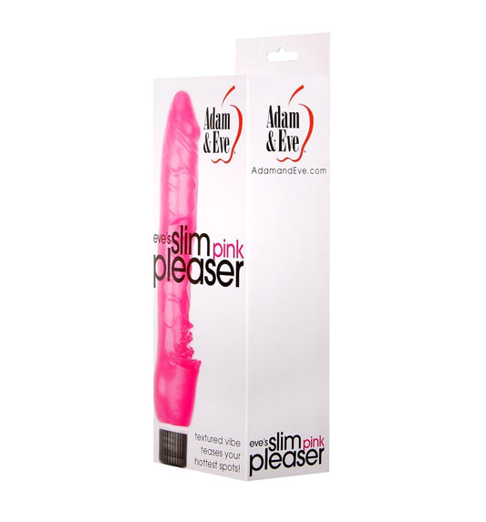Adam & Eve's Customizable Vibrating Slim Pink Pleaser - G-Spot Vibrators
