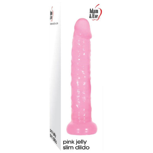 Adam & Eve Pink Jelly Slim Dildo - Realistic Dildos