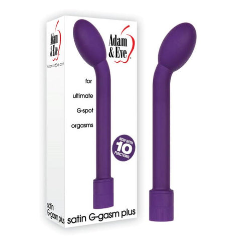 Adam & Eve Satin G-Gasm Plus - Purple - G-Spot Vibrators