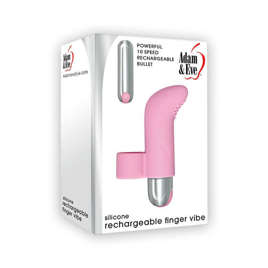 Adam & Eve Silicone Rechargeable Finger Vibe - Finger and Tongue Vibrators