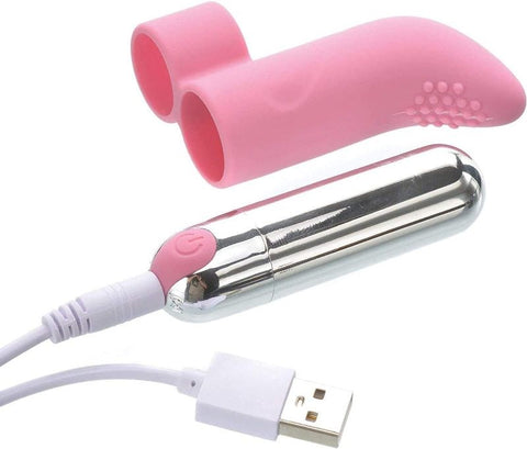 Adam & Eve Silicone Rechargeable Finger Vibe - Finger and Tongue Vibrators